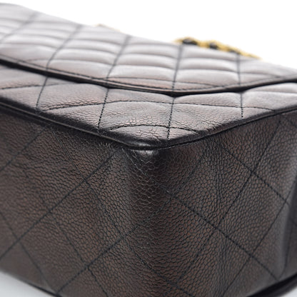Chanel Caviar Quilted Jumbo Single Flap Black 21 of 27
