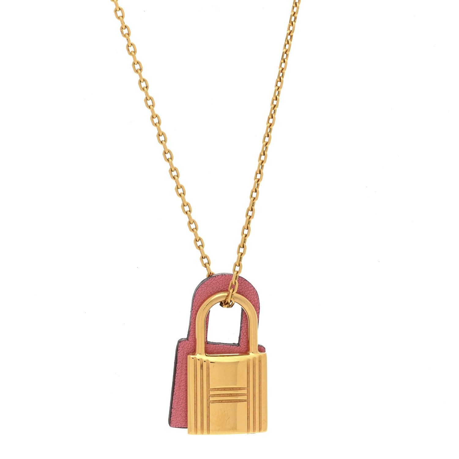 Hermes Swift Small O'Kelly Pendant Necklace Rose Azalee 4 of 8