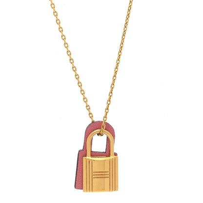 Hermes Swift Small O'Kelly Pendant Necklace Rose Azalee 4 of 8