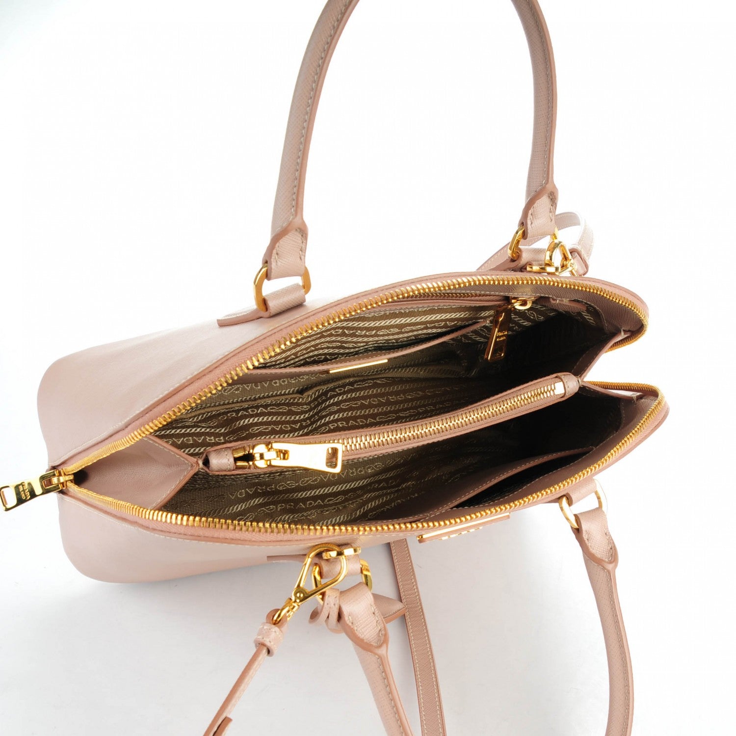 Prada Saffiano Lux Medium Promenade Tote Cammeo 5 of 9
