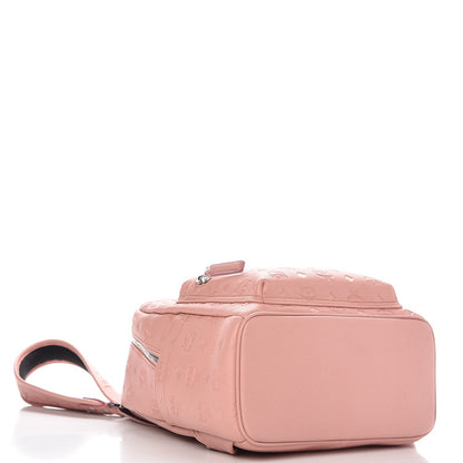 MCM Calfskin Ottomar Monogram Small Backpack Pink 4 of 8