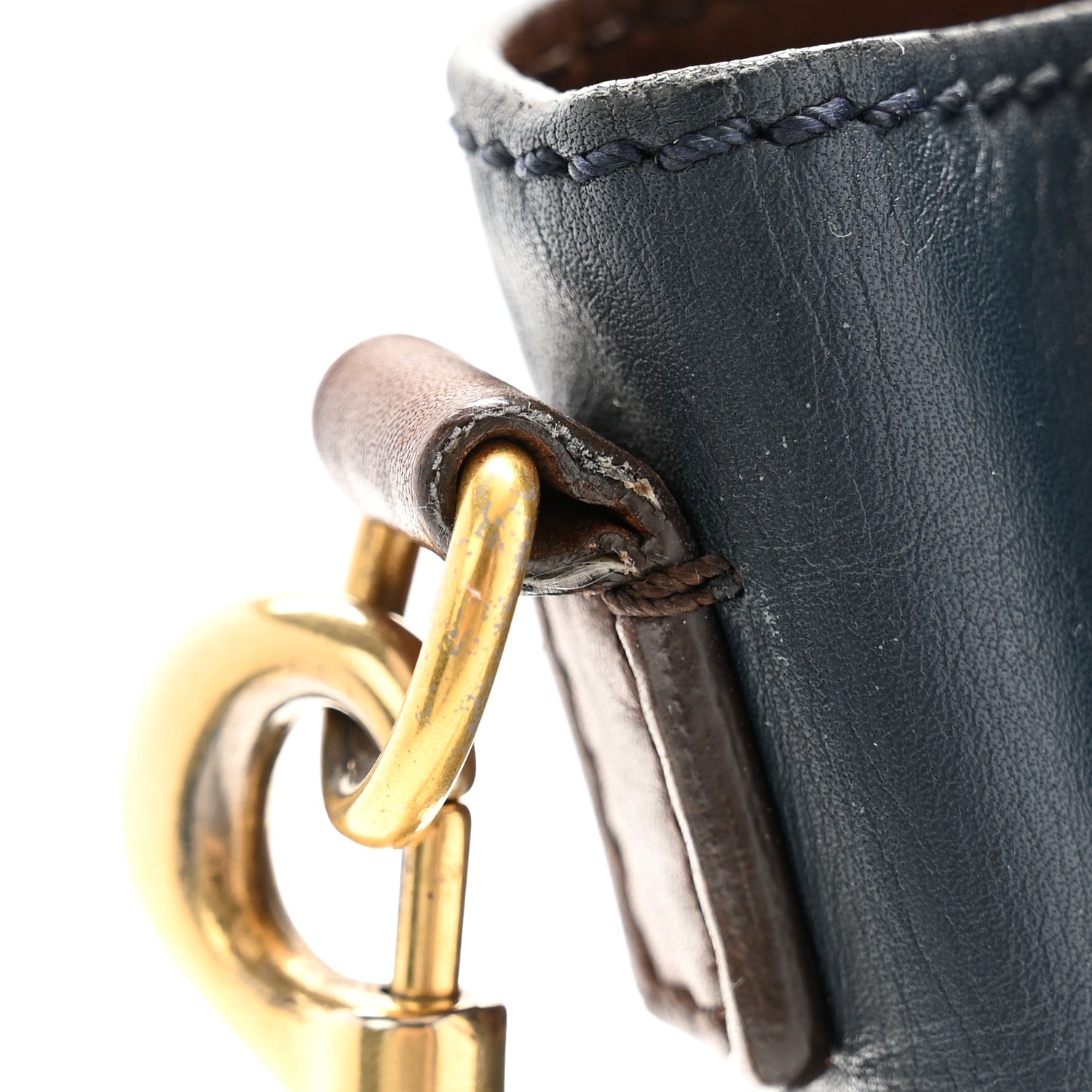 Celine Smooth Drummed Calfskin Nano Tri-Color Luggage Navy 10 of 11