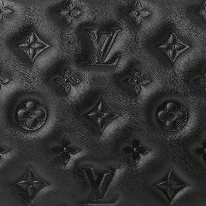 Louis Vuitton Lambskin Embossed Monogram Coussin BB Black 7 of 10