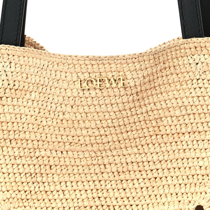 Loewe Raffia Calfskin Medium Puzzle Fold Tote Natura 7 of 11