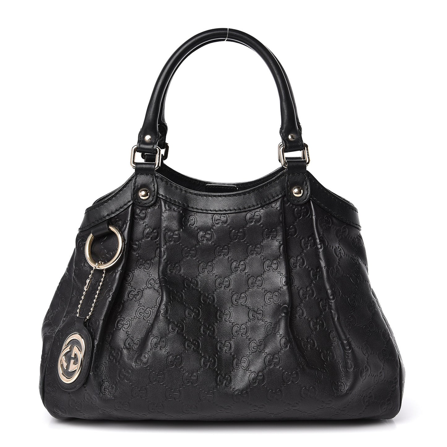 Guccissima Medium Sukey Tote Black