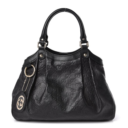 Gucci Guccissima Medium Sukey Tote Black 1 of 15