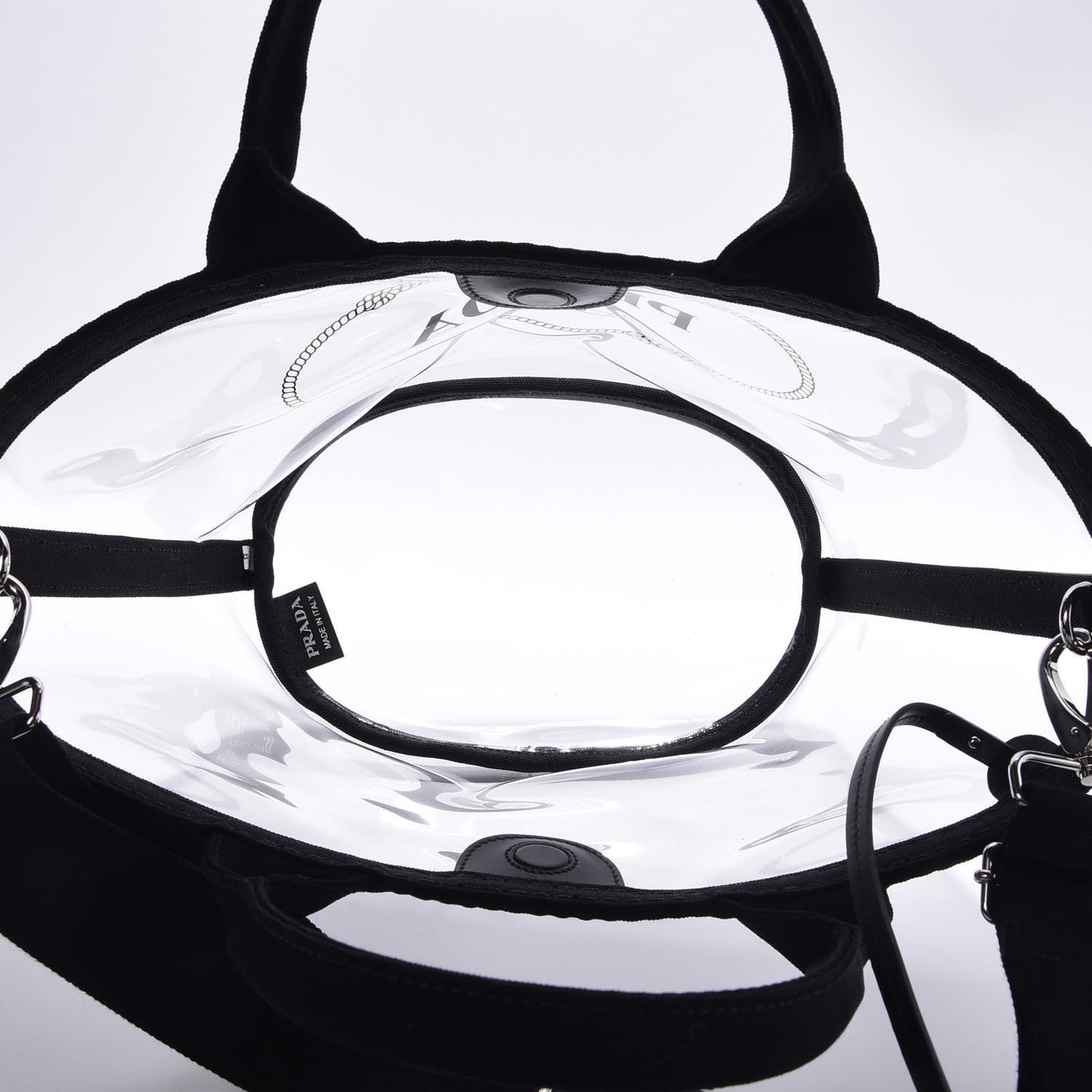 Plexiglass Canapa Small Shopper Tote Black
