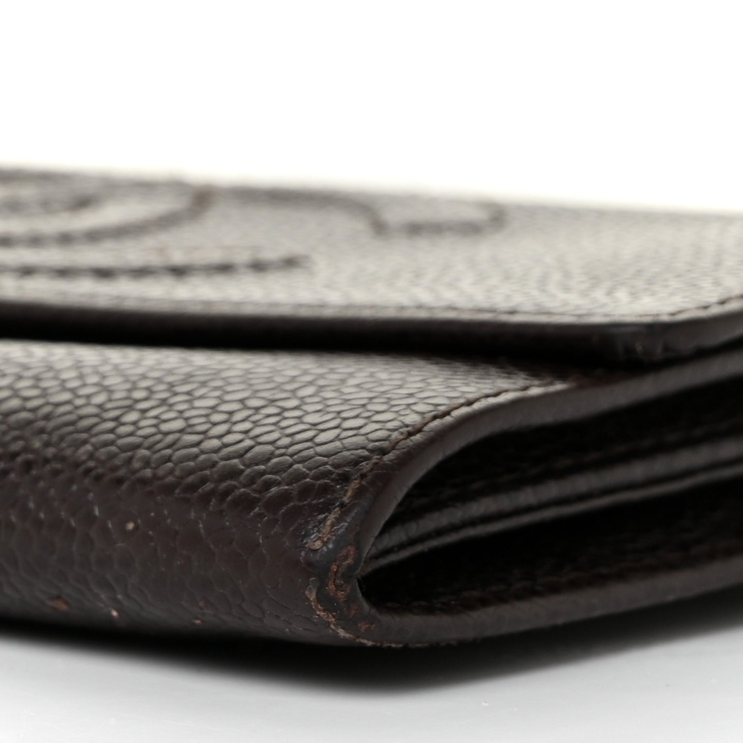Caviar Timeless CC Flap Wallet Brown