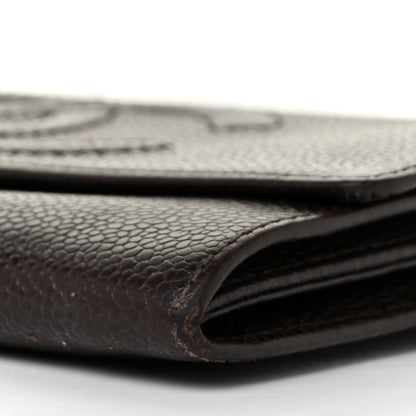 Chanel Caviar Timeless CC Flap Wallet Brown 8 of 9