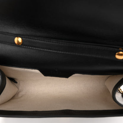 Gucci Wonka Grain Calfskin Mini Diana Bamboo Top Handle Shoulder Bag Black 5 of 9