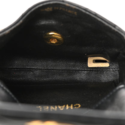 Chanel Lambskin Velvet Quilted Flap Shoulder Bag Black 5 of 11