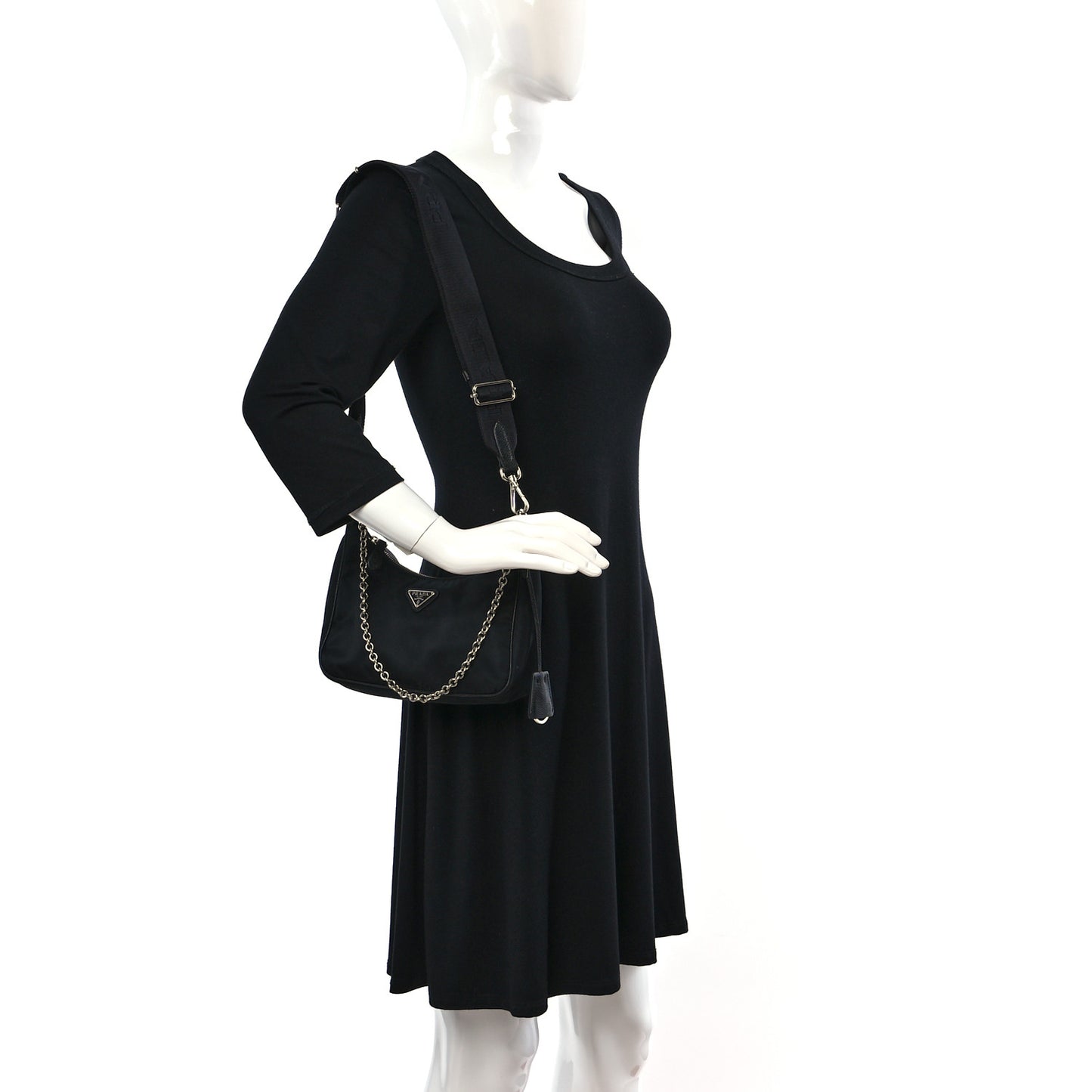 Nylon Re-Edition 2005 Shoulder Bag Black