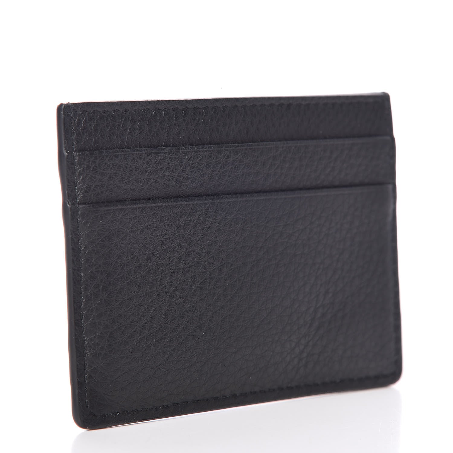 Balenciaga Smooth Calfskin Logo Everyday Multi Card Case Black 3 of 9