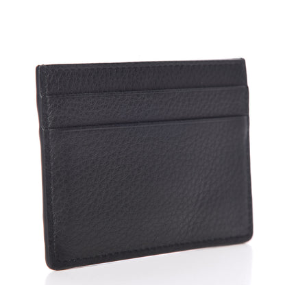 Balenciaga Smooth Calfskin Logo Everyday Multi Card Case Black 3 of 9