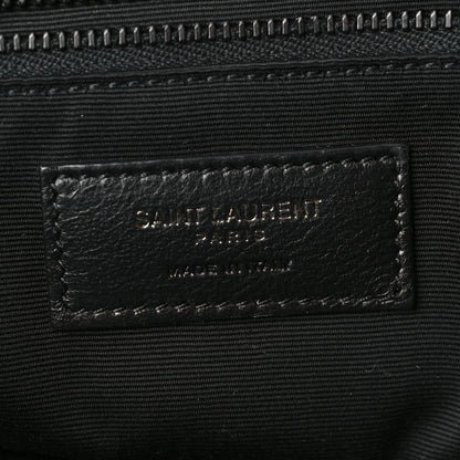 Saint Laurent Crinkled Calfskin Matelasse Monogram Medium Niki Chain Satchel Black 6 of 9