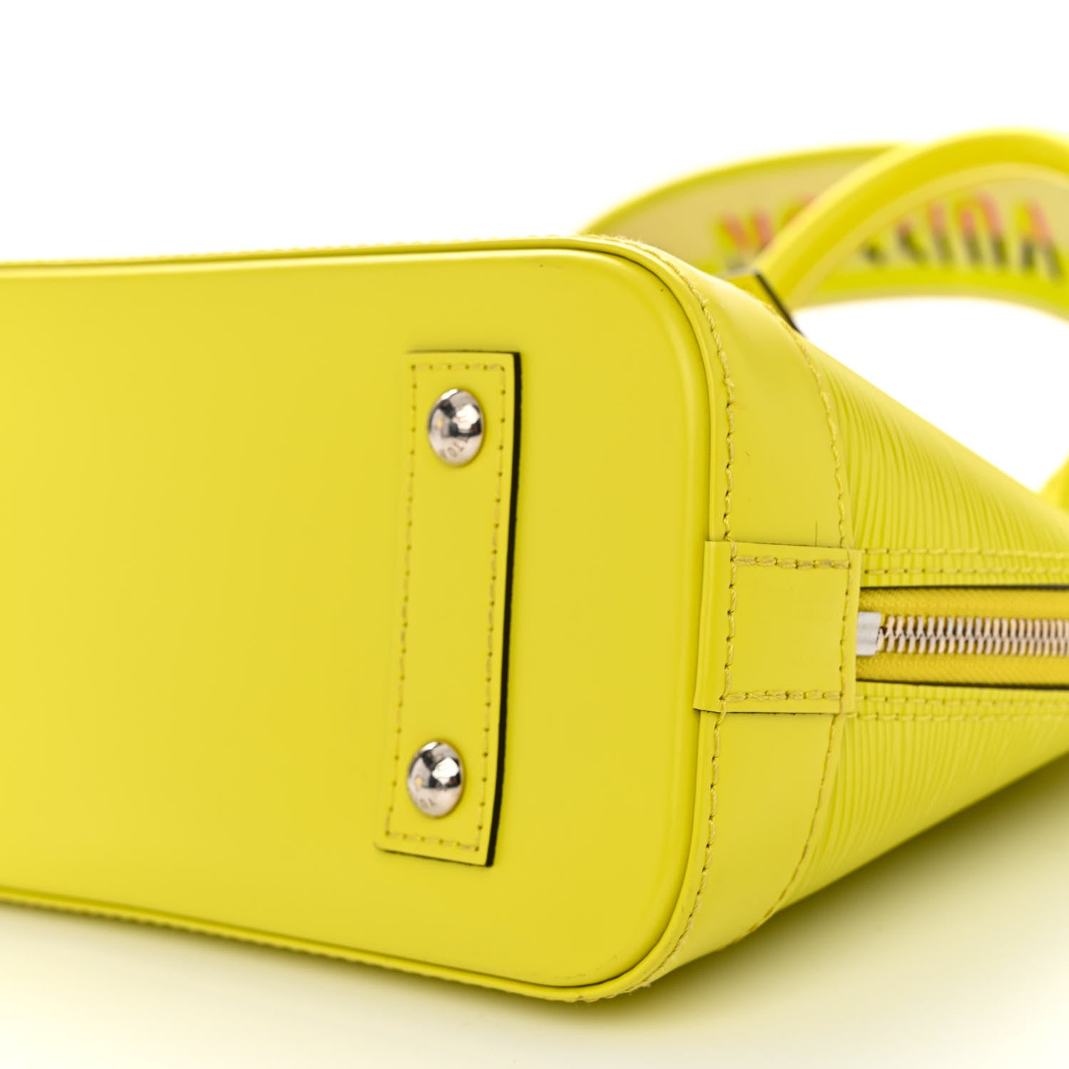 Louis Vuitton Epi Jacquard Alma BB Yellow Citron 8 of 9