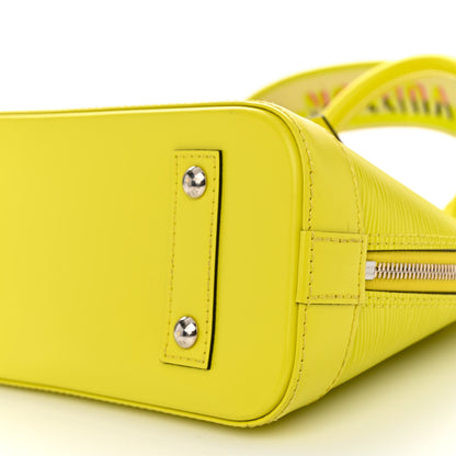 Louis Vuitton Epi Jacquard Alma BB Yellow Citron 8 of 9