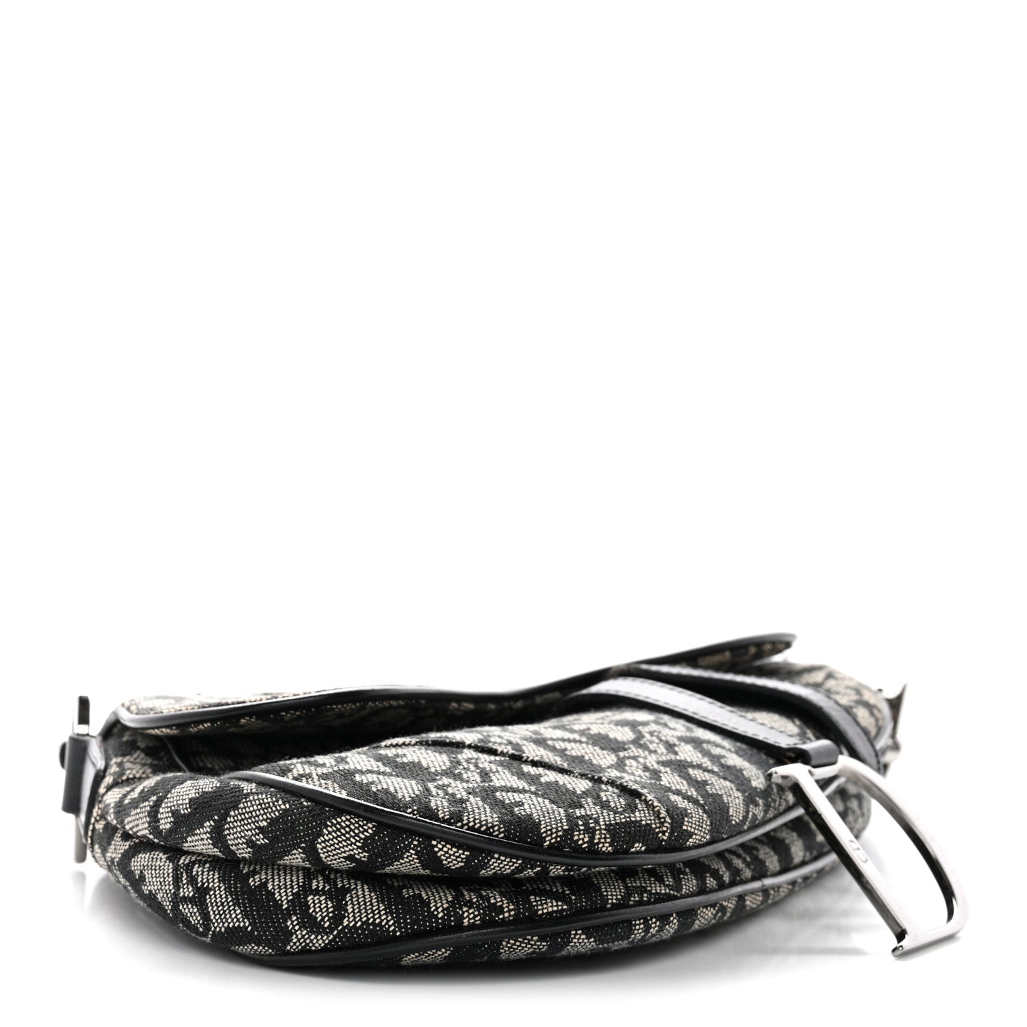 Christian Dior Monogram Saddle Bag Black 4 of 15