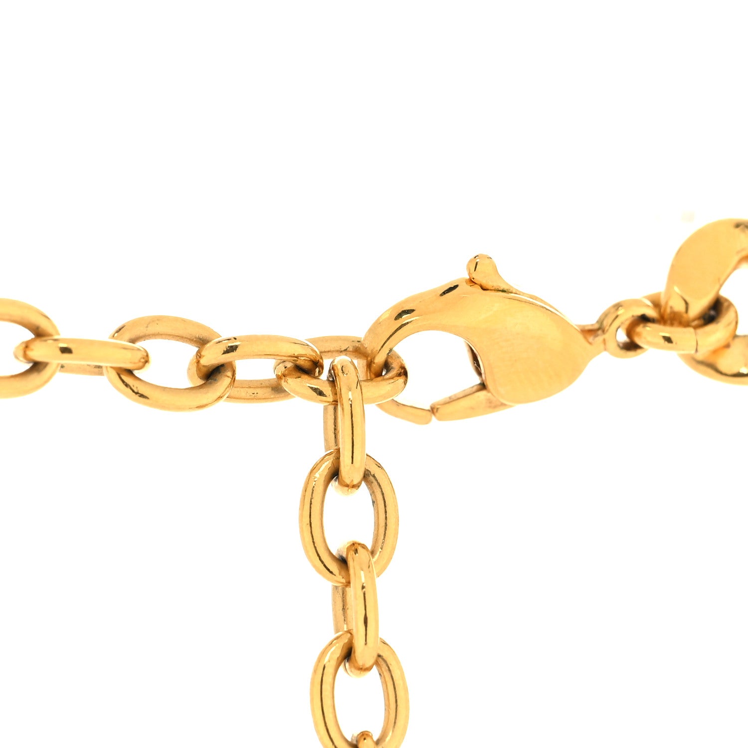 Christian Dior Metal Danseuse Etoile Chain Choker Necklace Gold 4 of 5