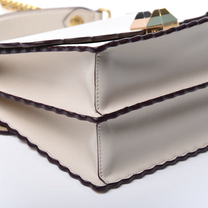 Fendi Vitello Liberty Scalloped Studded Kan I Shoulder Bag Camelia 5 of 9