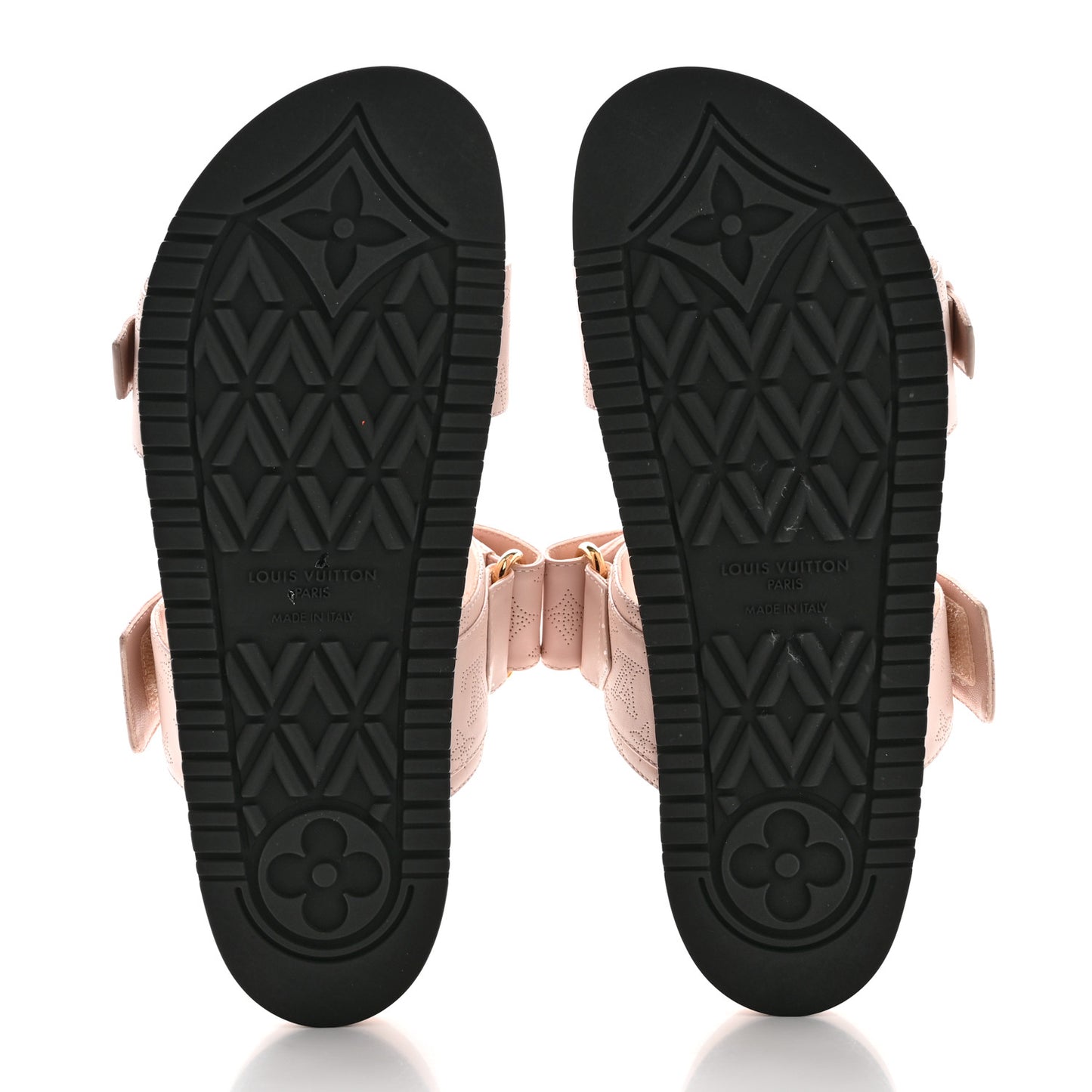 Mahina Bom Dia Flat Mule Sandals 38 Light Pink
