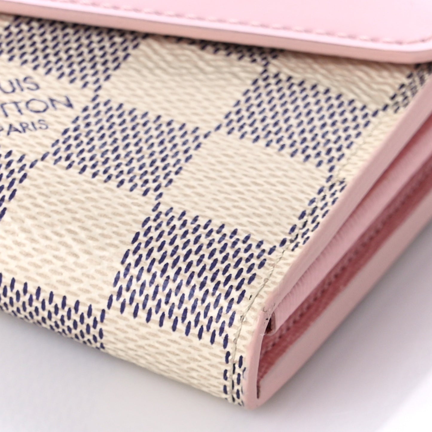 Damier Azur Sarah Wallet NM Rose Ballerine