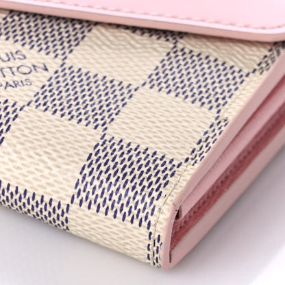 Louis Vuitton Damier Azur Sarah Wallet NM Rose Ballerine 8 of 8