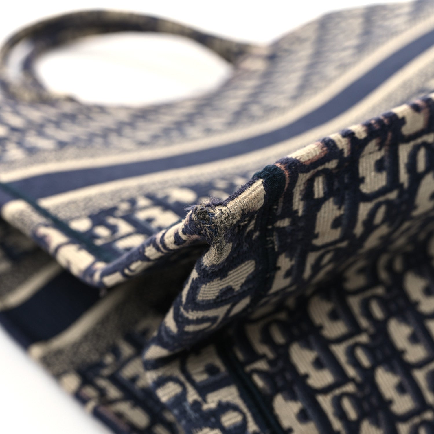 Christian Dior Oblique Large Book Tote Blue Multicolor 11 of 15