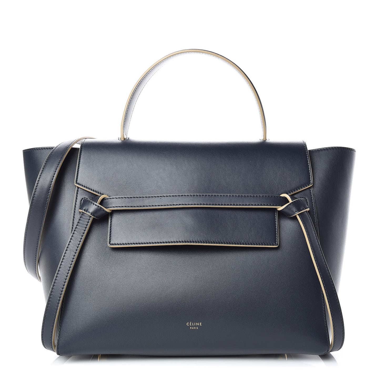 Palmelato Calfskin Mini Belt Bag Navy