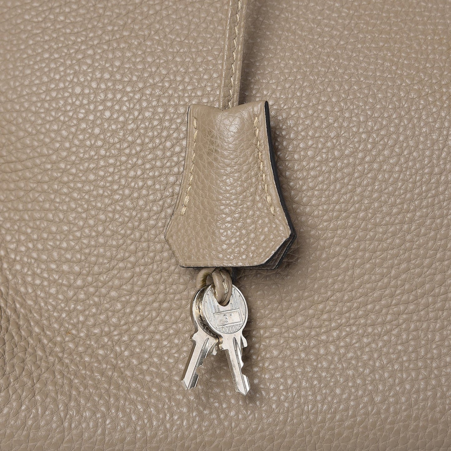 Taurillon Clemence Birkin 40 Gris Tourterelle