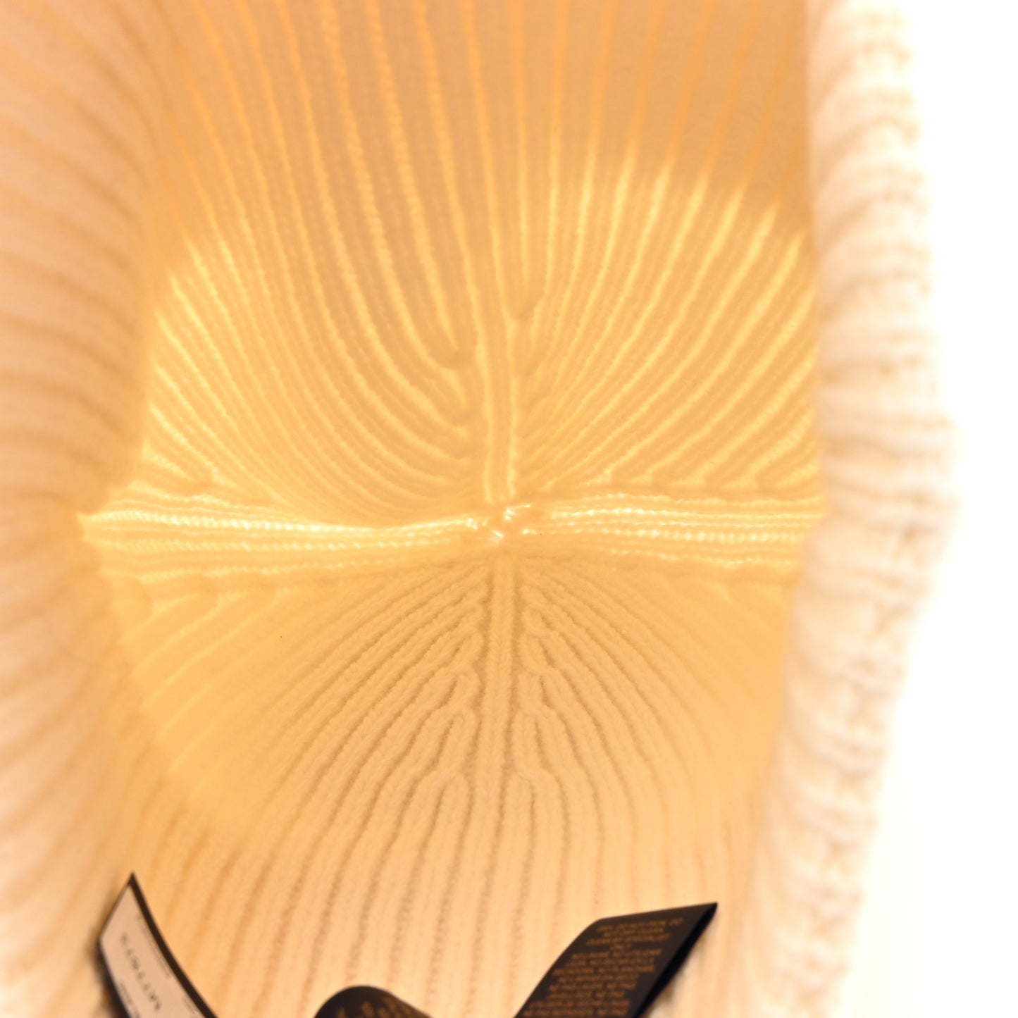 Wool Monogram LV Headline Beanie Hat White