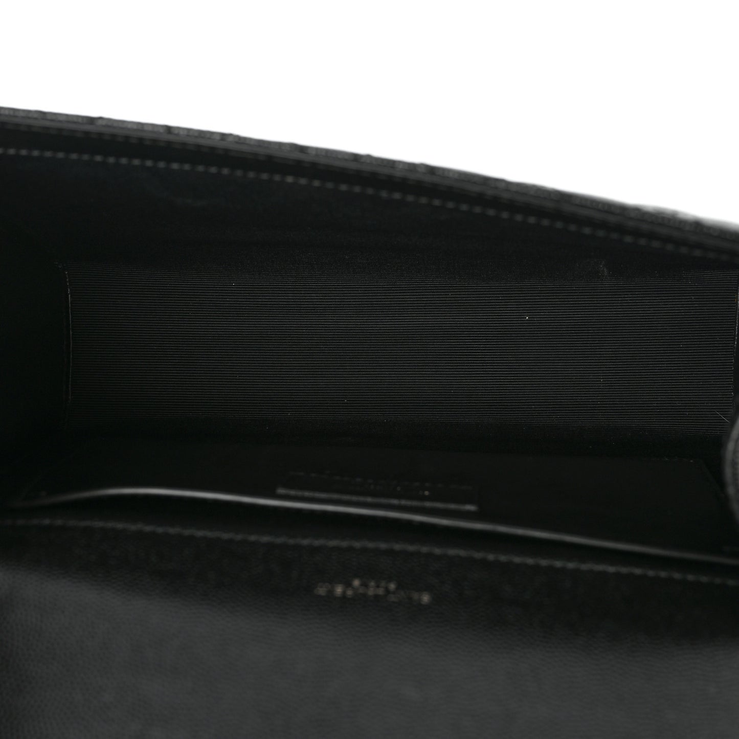 Grain De Poudre Textured Mixed Matelasse Triquilt Medium Monogram Satchel Black