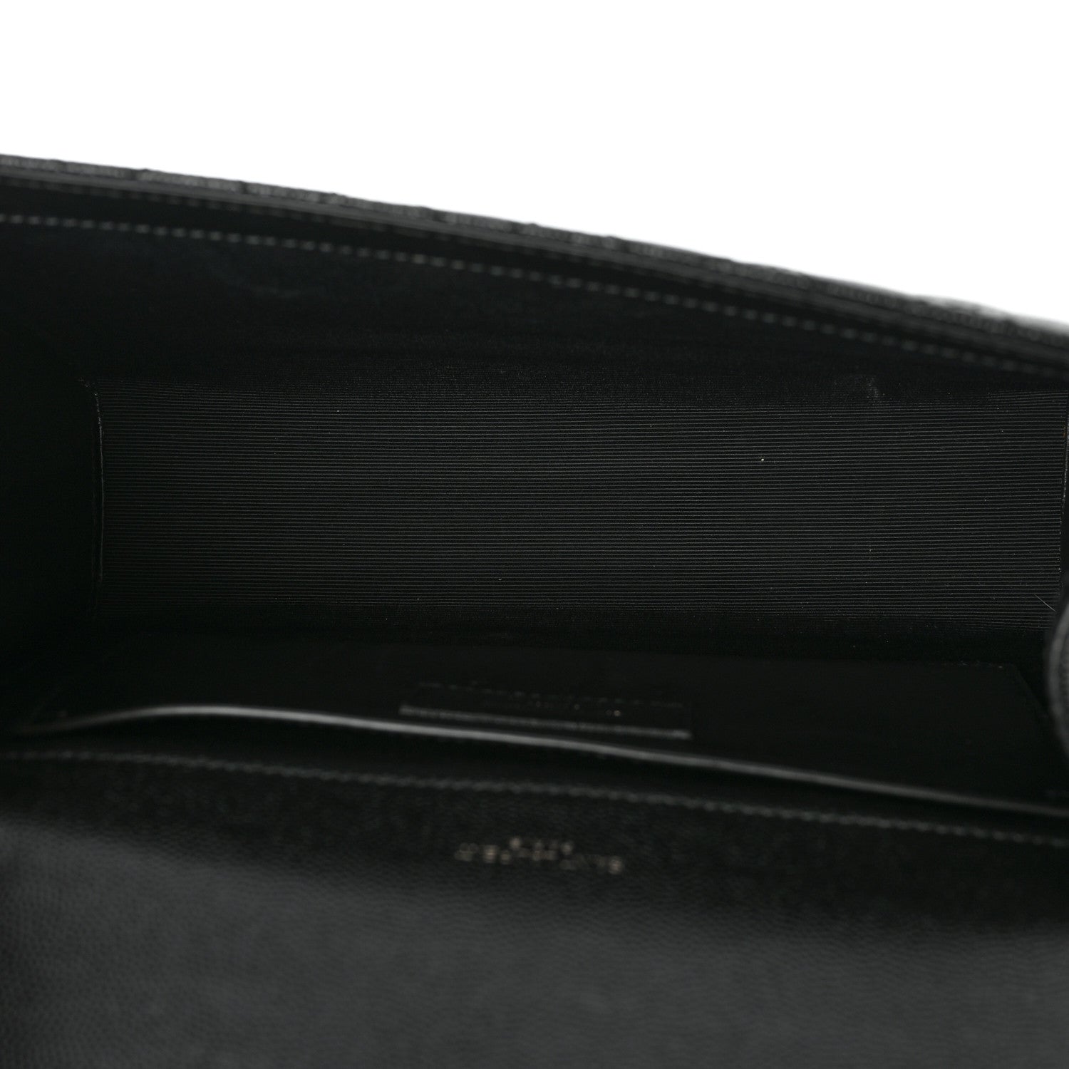 Saint Laurent Grain De Poudre Textured Mixed Matelasse Triquilt Medium Monogram Satchel Black 4 of 11