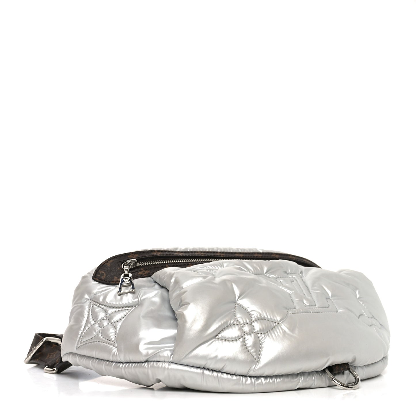 Econyl Monogram Pillow BumBag Silver