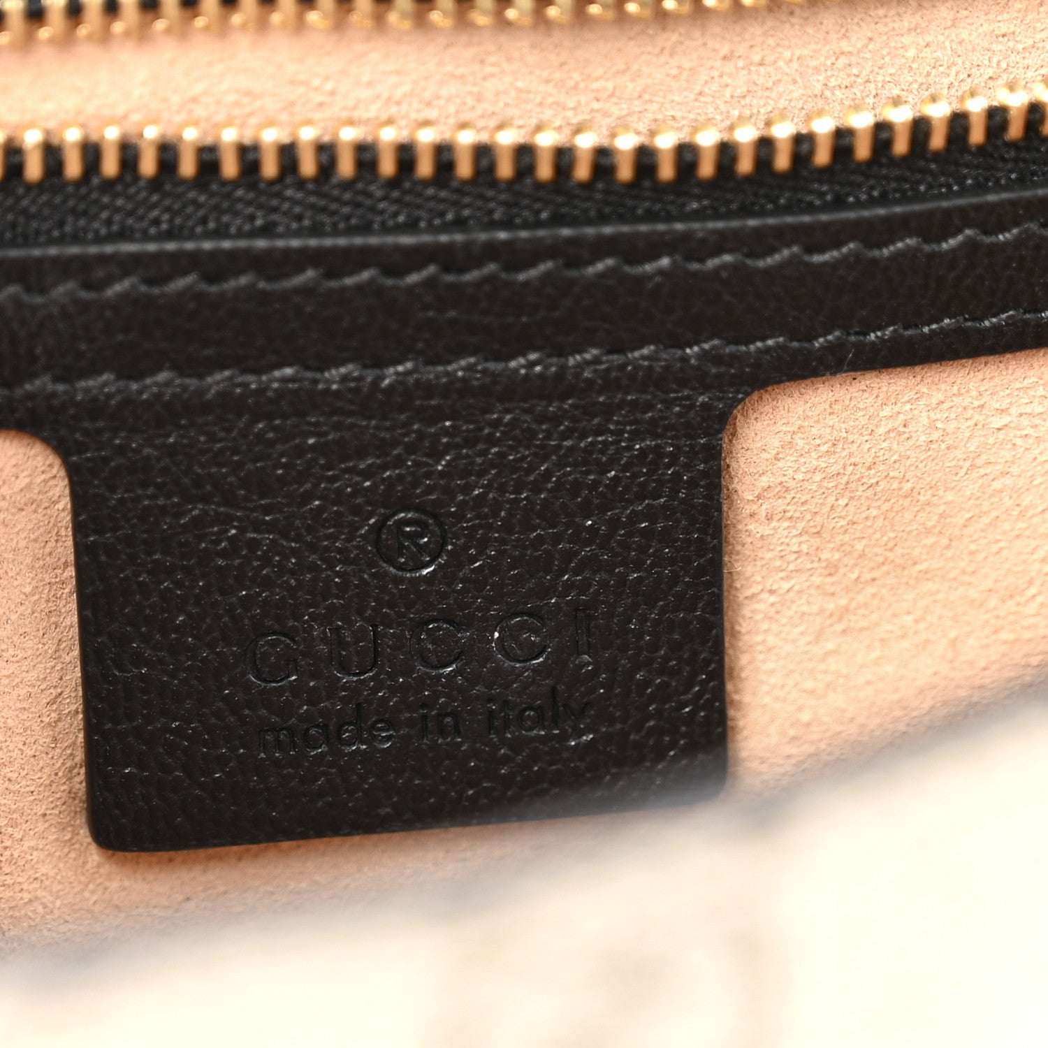 Gucci GG Supreme Monogram Calfskin Small Padlock Messenger Shoulder Bag Beige Black Cuir 6 of 13