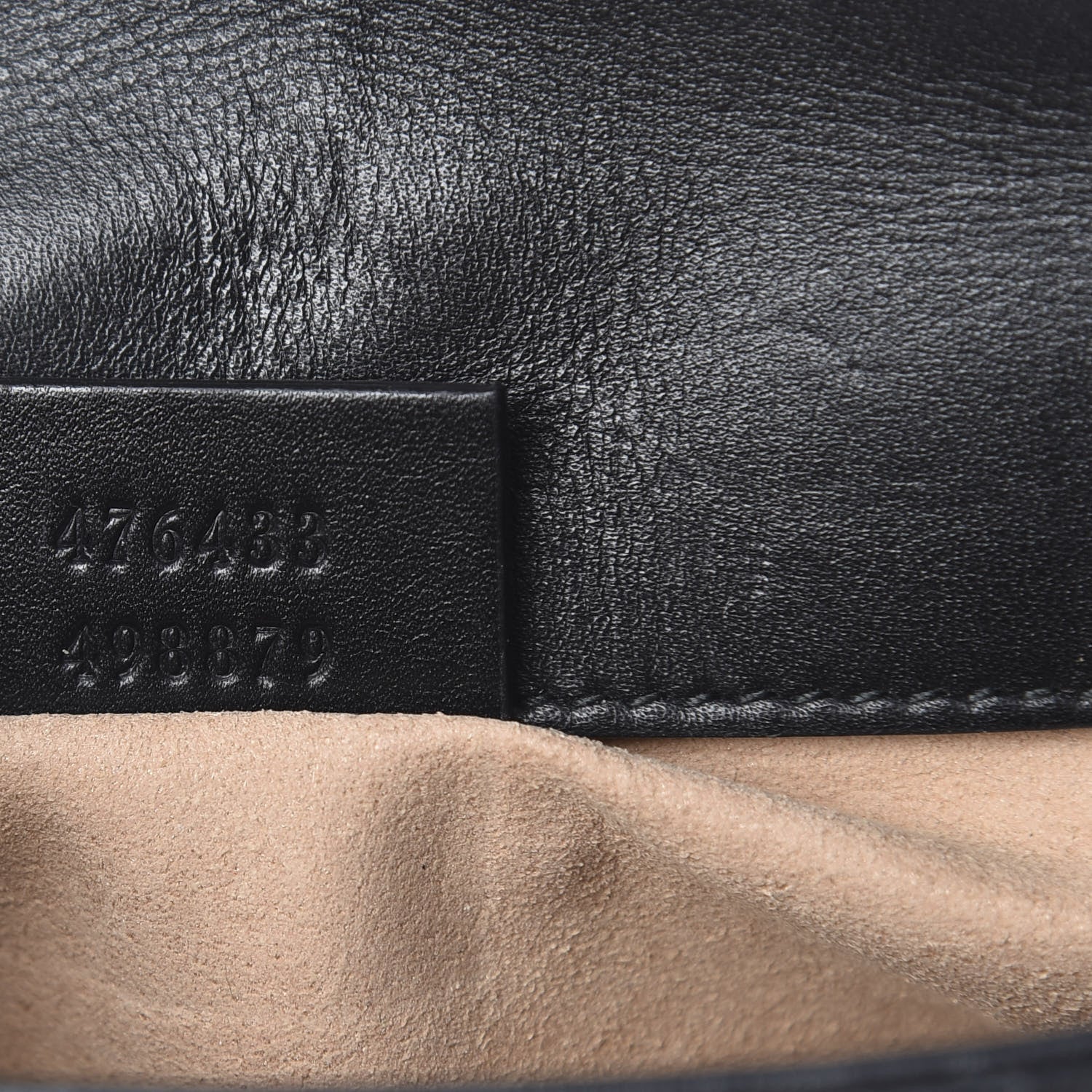 Gucci Calfskin Matelasse Super Mini GG Marmont Shoulder Bag Black 7 of 12