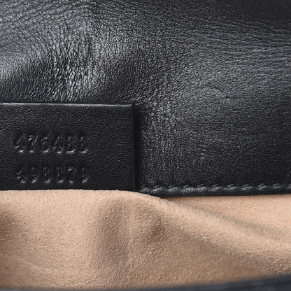 Gucci Calfskin Matelasse Super Mini GG Marmont Shoulder Bag Black 7 of 12
