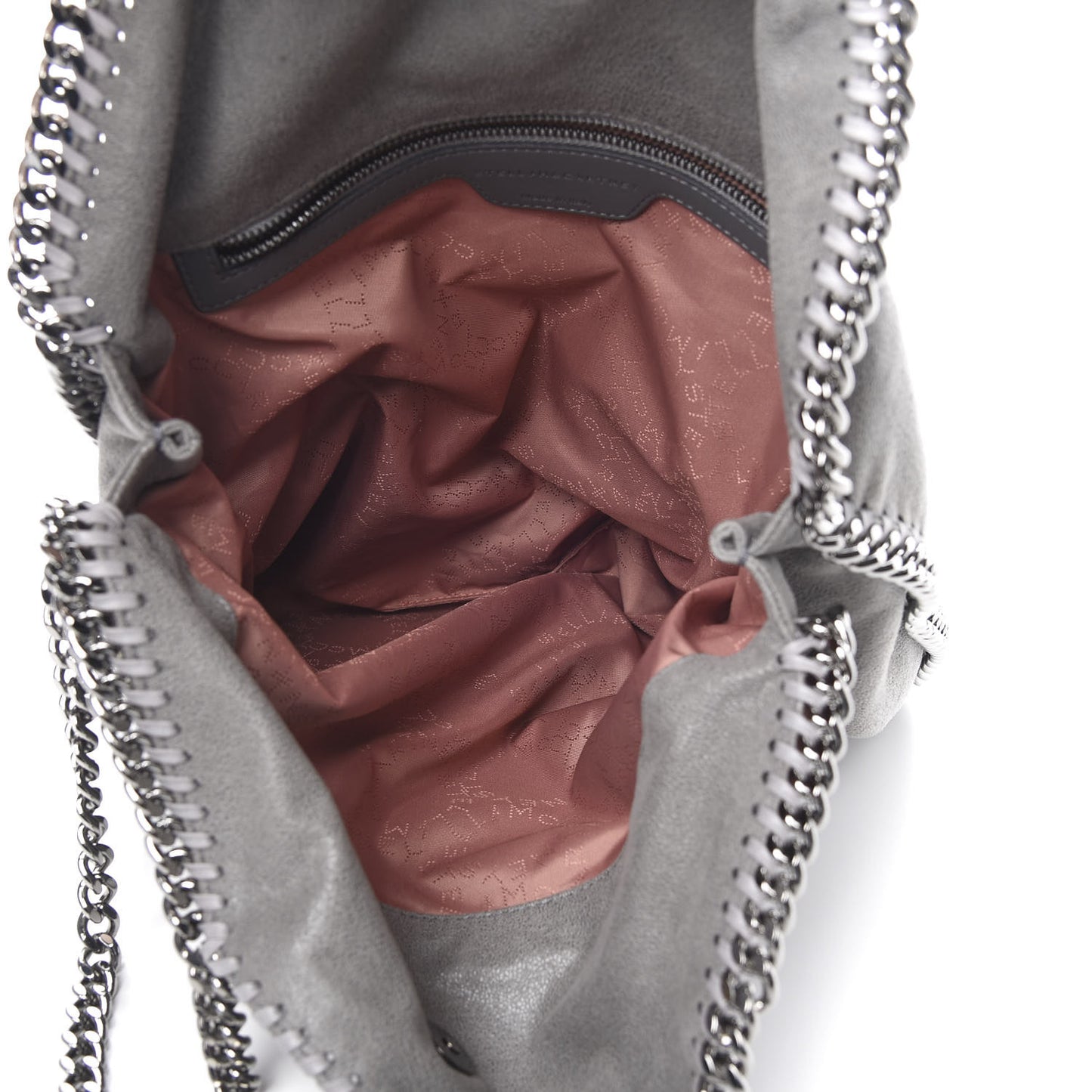 Shaggy Deer Falabella Fold Over Tote Grey