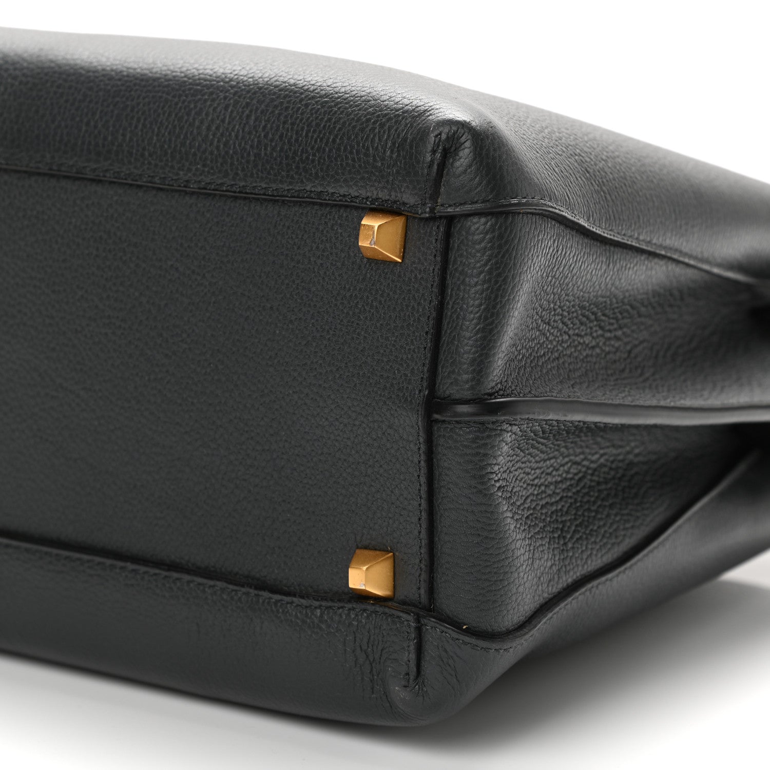 MCM Grained Calfskin Medium Milla Tote Phantom Grey 12 of 16