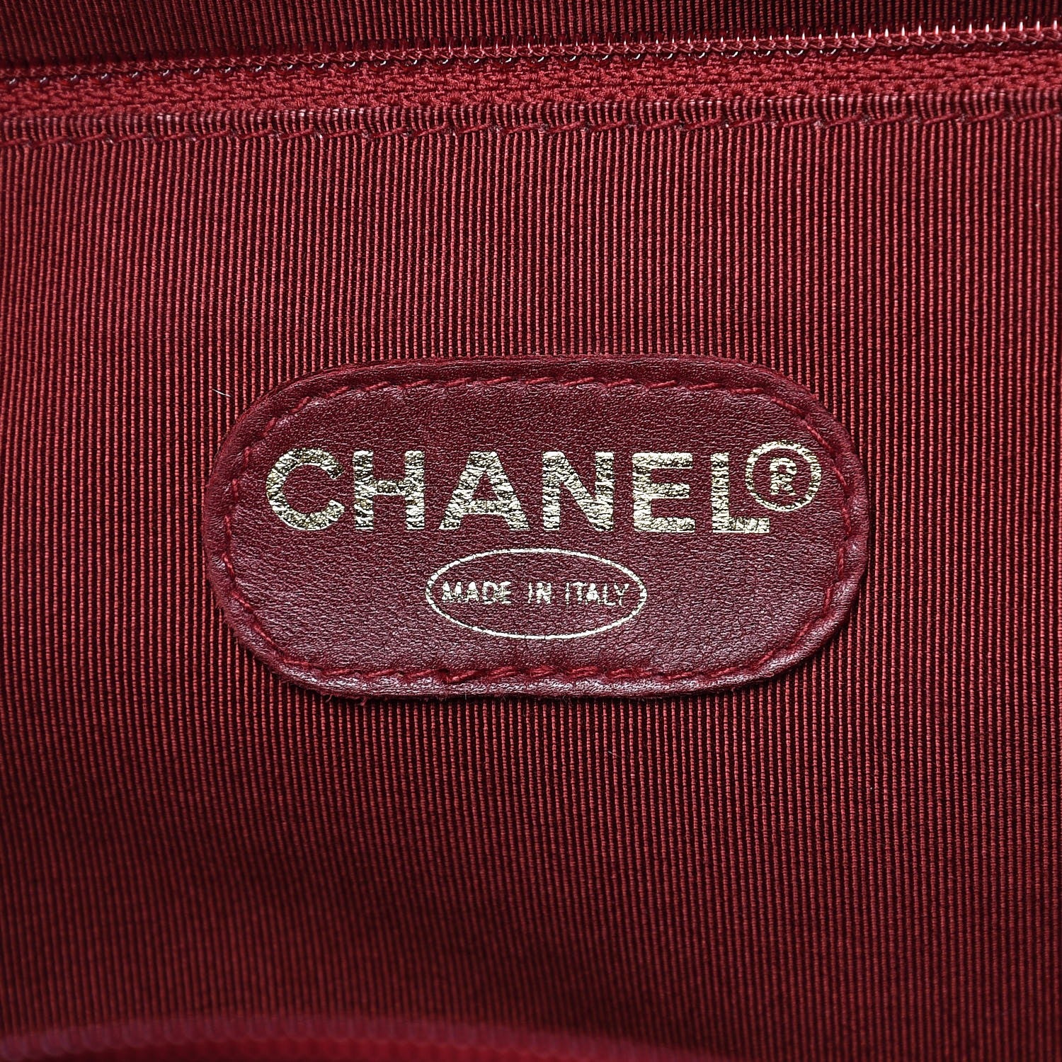 Chanel Caviar Large CC Shoulder Bag Red 6 of 14