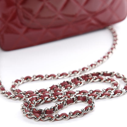 Chanel Patent Quilted Wallet On Chain WOC Red 21 of 21