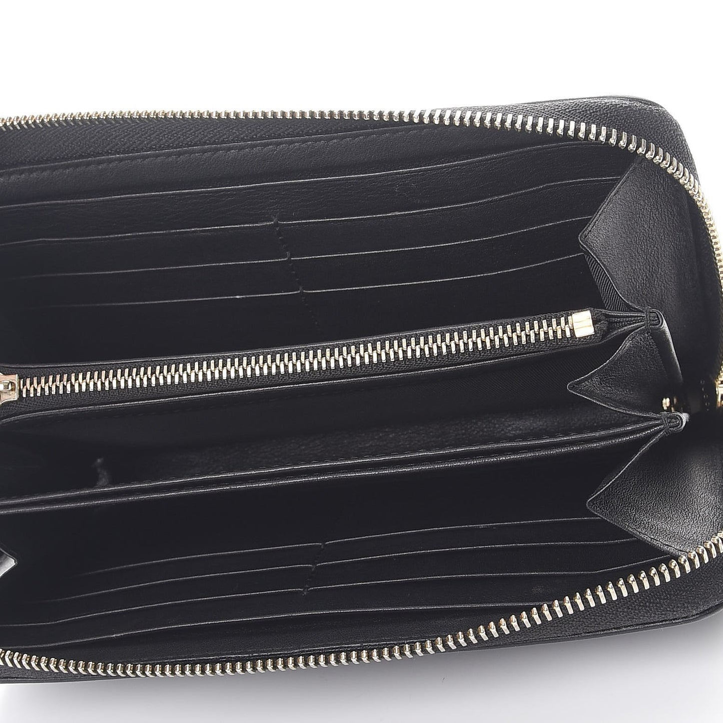 Guccissima Signature Microguccissima Bree Zip Around Wallet Black