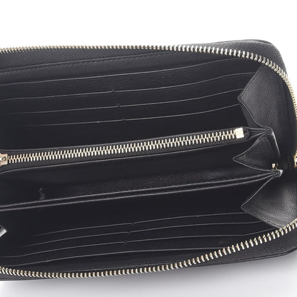 Gucci Guccissima Signature Microguccissima Bree Zip Around Wallet Black 5 of 10