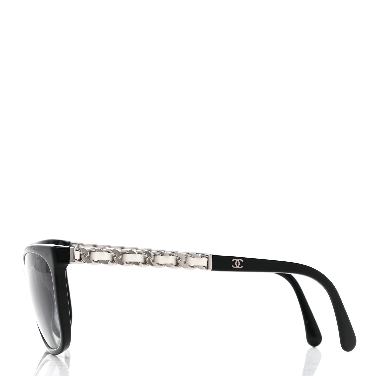 Chanel Cat Eye Chain Sunglasses 5260-Q Black 3 of 8