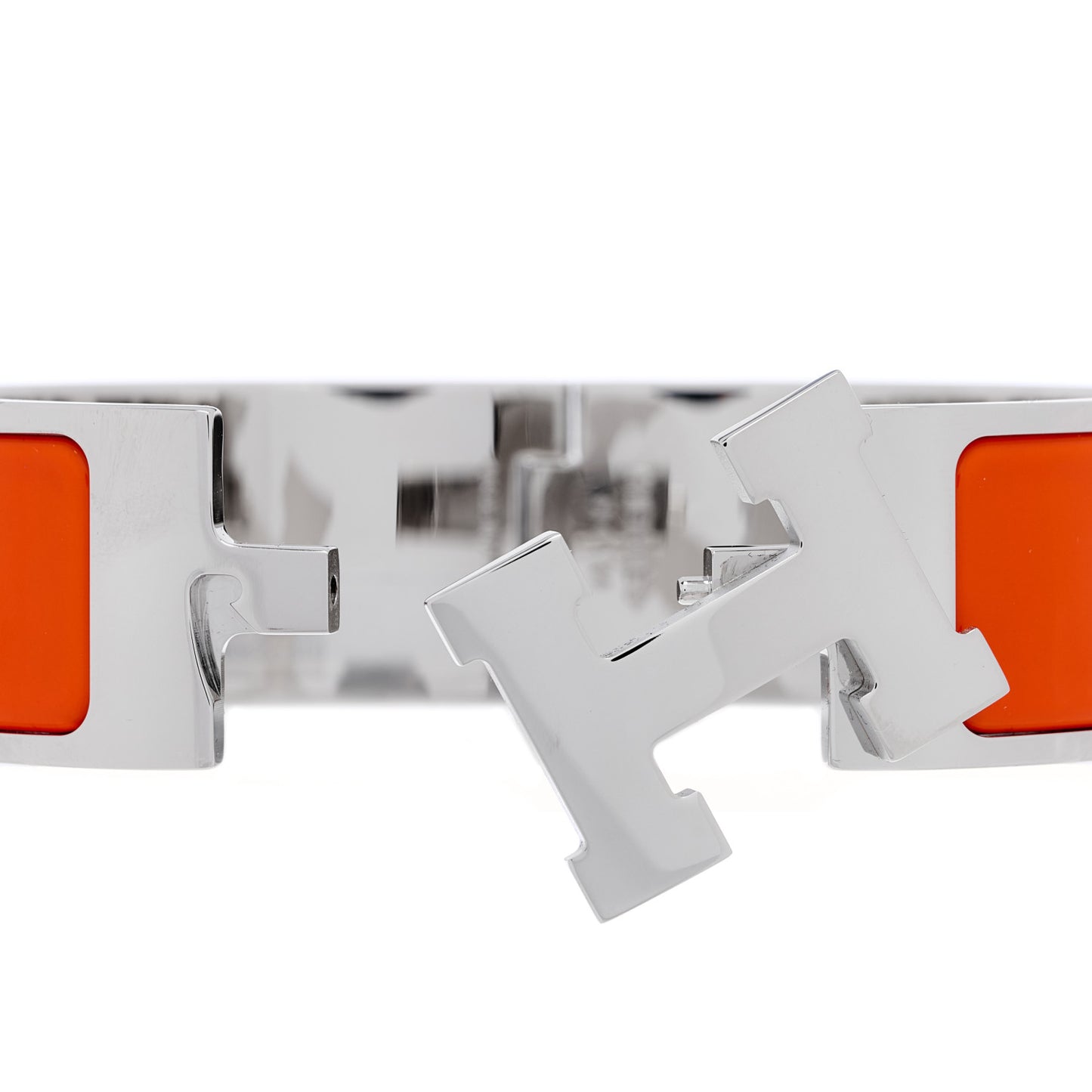 Enamel Wide Clic Clac H Bracelet PM Orange
