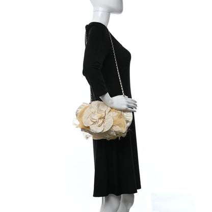 Chanel Satin Mesh Lace Camellia Beige 2 of 9