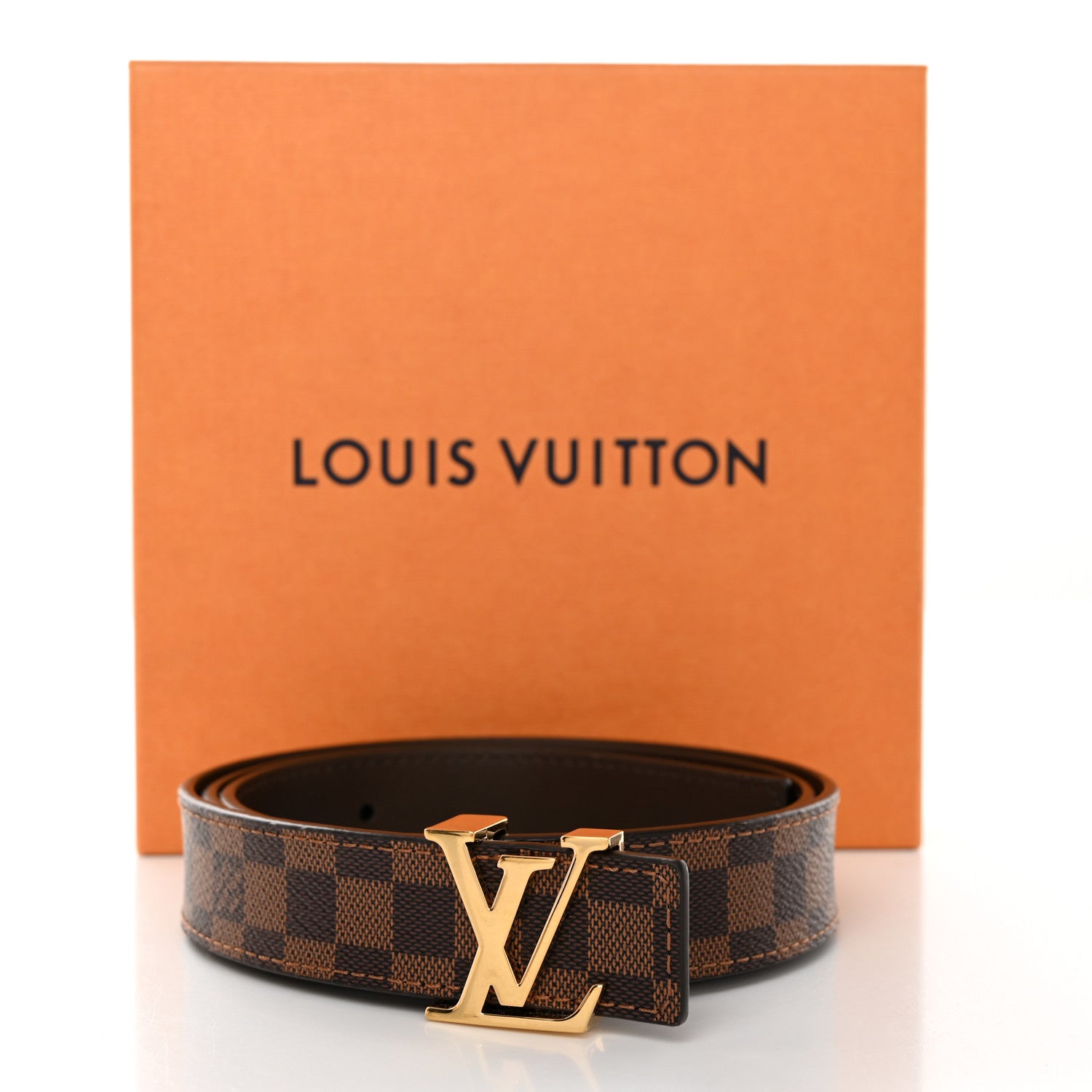 Louis Vuitton Mini Damier Ebene 25mm LV Initiales Belt 80 32 8 of 8