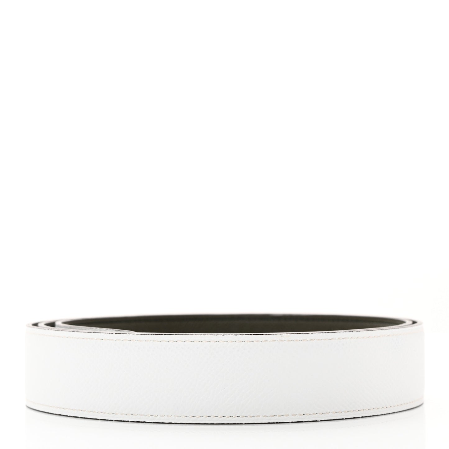 Epsom 32mm Belt Strap 105 42 White Vert De Gris