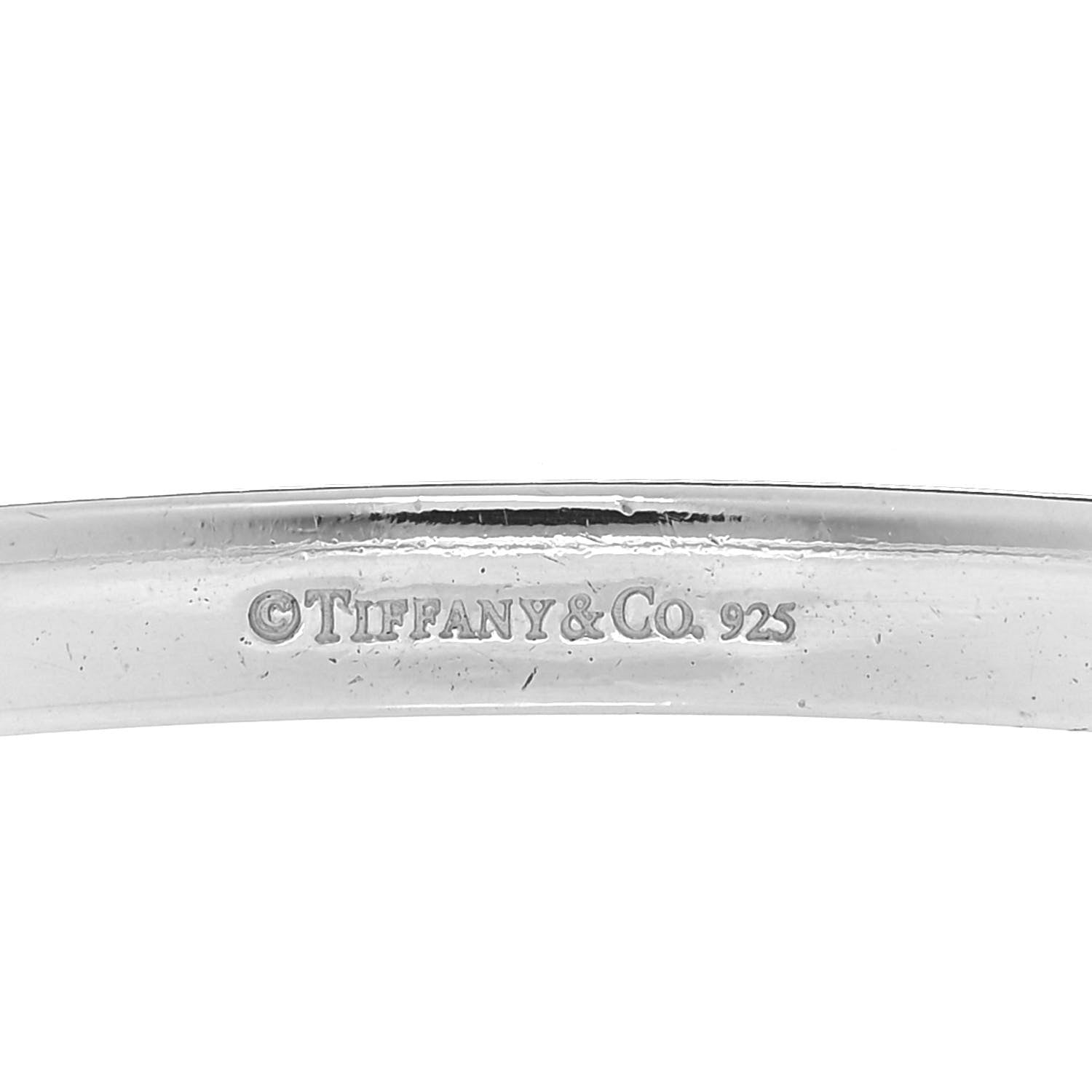 Tiffany Sterling Silver Signature X Bangle Bracelet 4 of 4