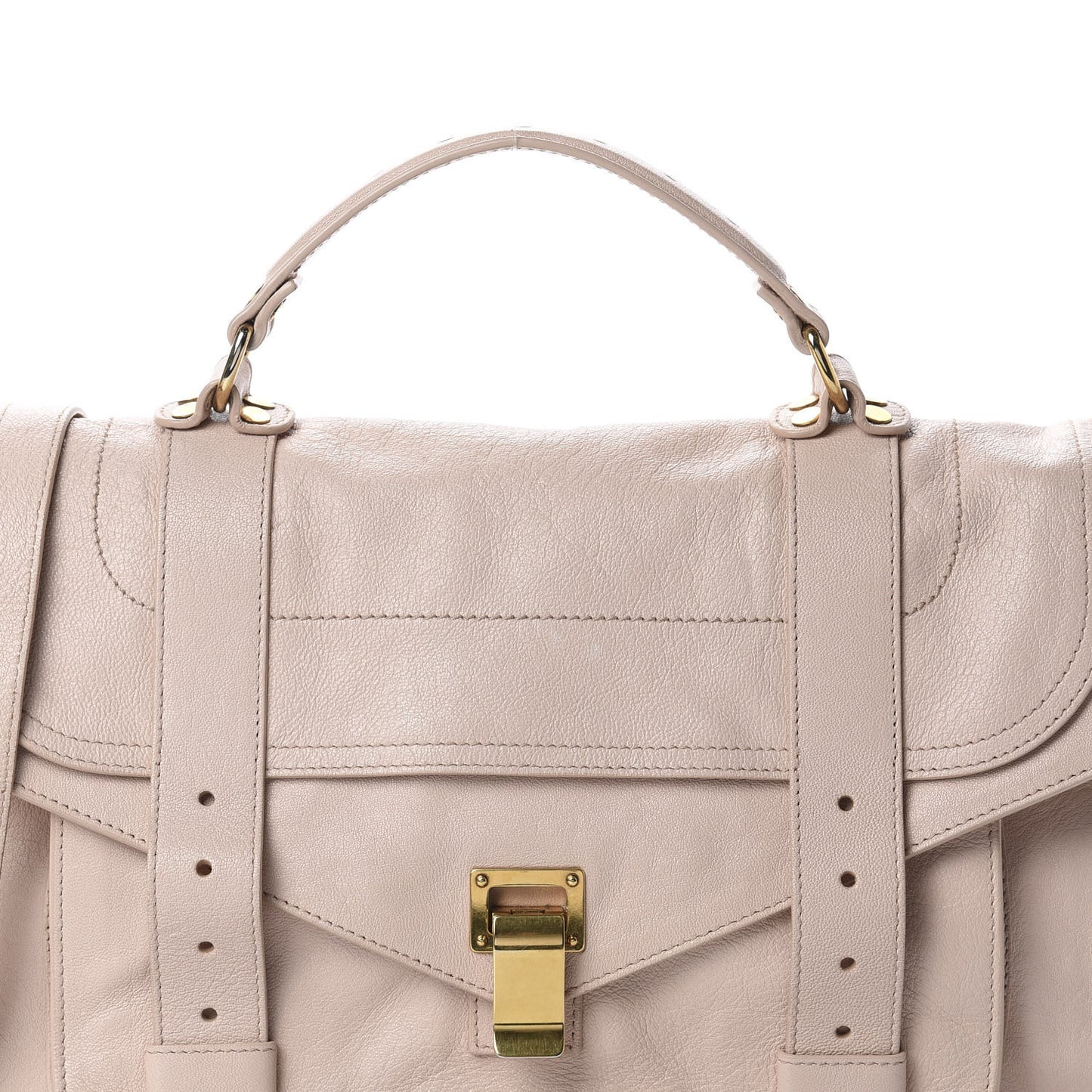 Lambskin Medium PS1 Satchel Nude